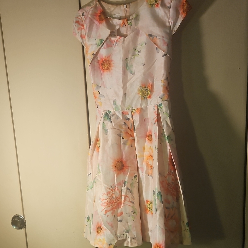 Bonnie Jean Floral Cap Sleeve Dress